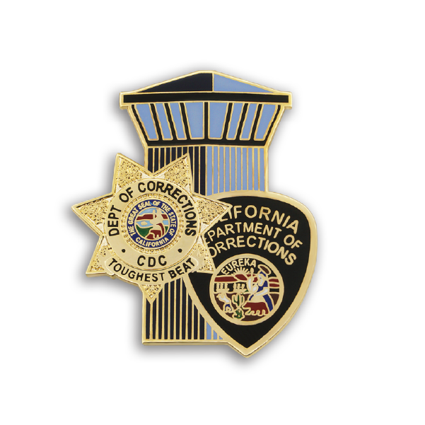 CDC Combo Badge Patch Tower Lapel Pin