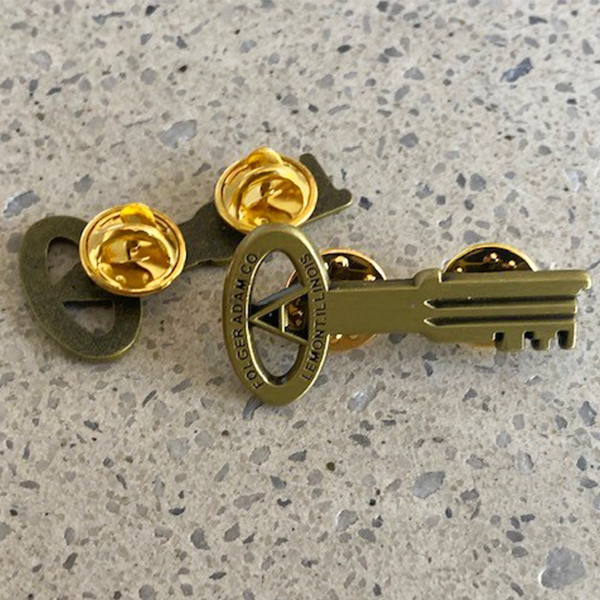 The Folger Adam Key Lapel Pin