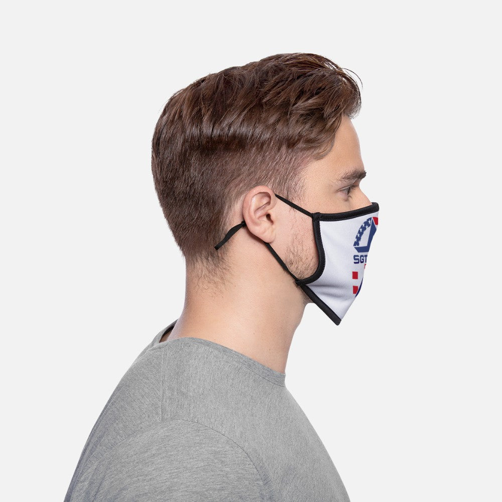 Adjustable Contrast Face Mask (Large) - white/black