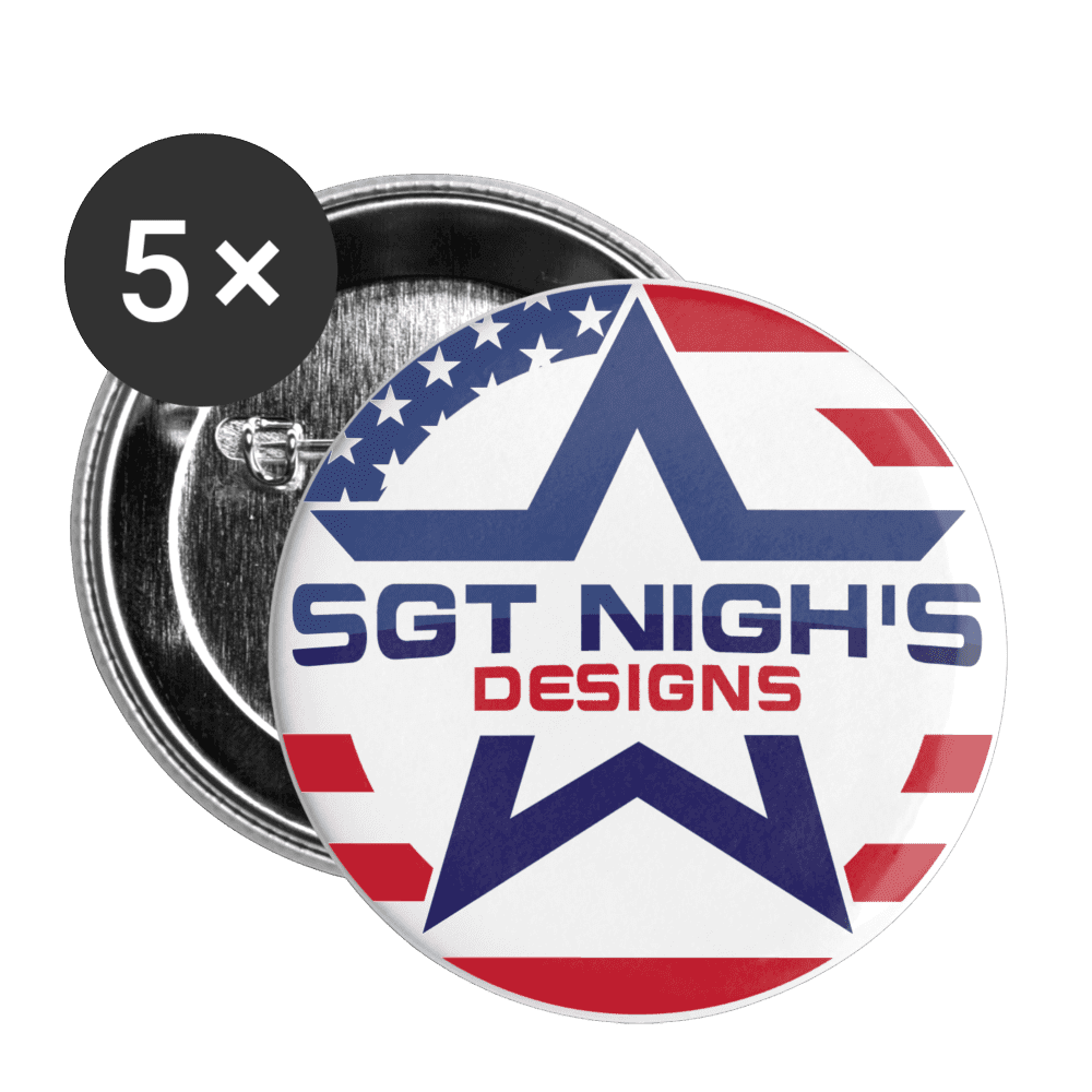 Buttons large 2.2'' (5-pack) - white