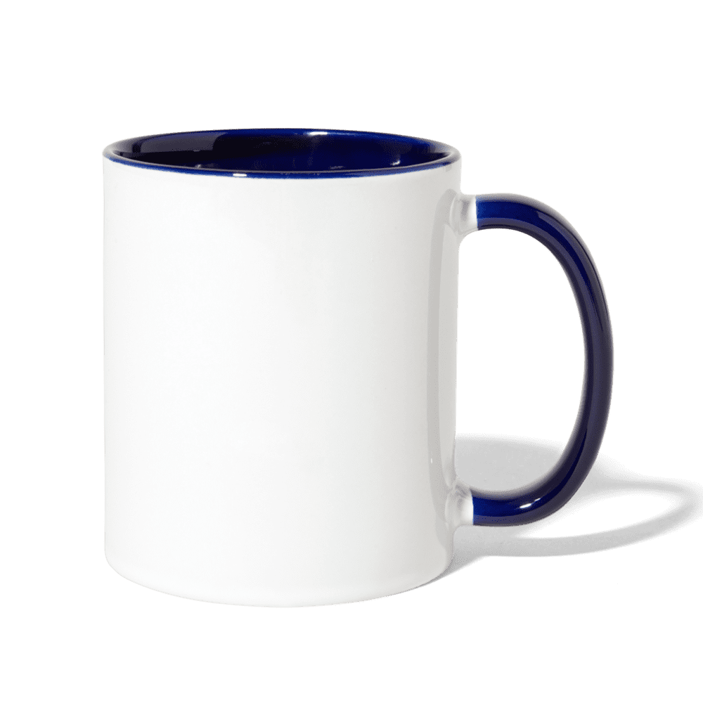 Coffee Mug - white/cobalt blue