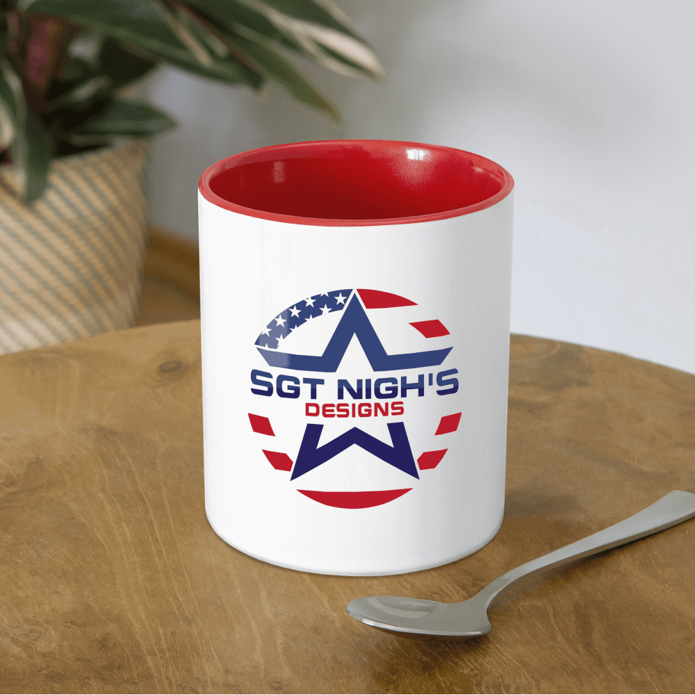 Coffee Mug - white/red