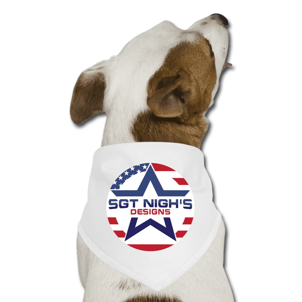 Dog Bandana - white
