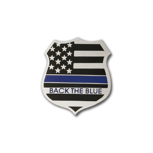 Back the Blue Shield Lapel Pin