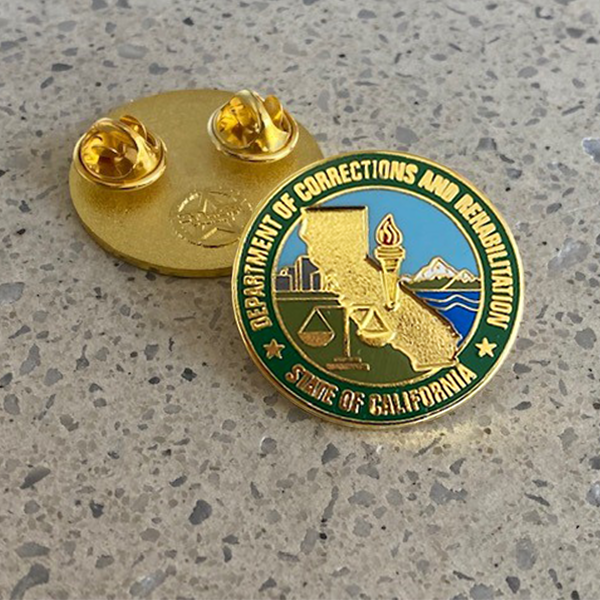 CDCR Round Logo Lapel Pin