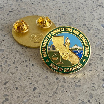 CDCR Round Logo Lapel Pin