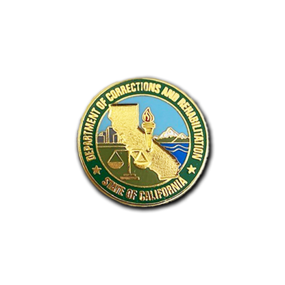 CDCR Round Logo Lapel Pin