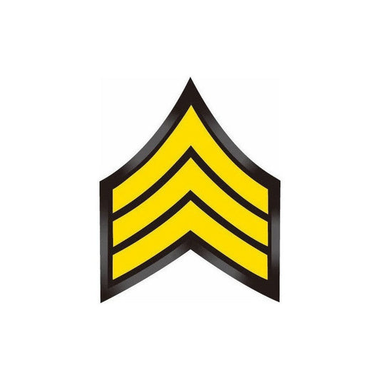 CDCR YELLOW SGT STRIPES PATCH