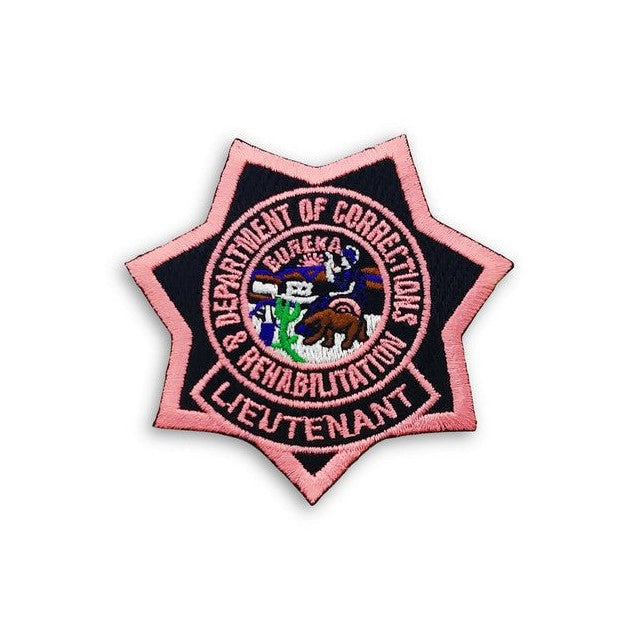 CDCR PINK BADGE PATCH