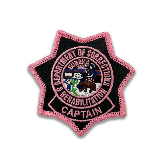 CDCR PINK BADGE PATCH