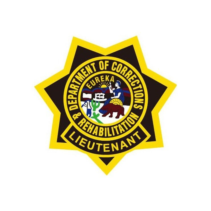 CDCR YELLOW BADGE PATCH