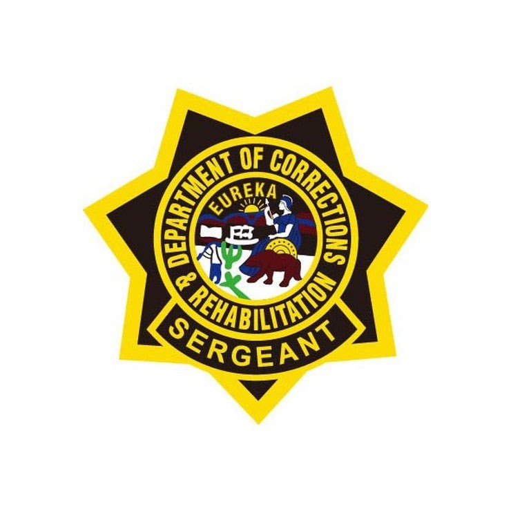 CDCR YELLOW BADGE PATCH